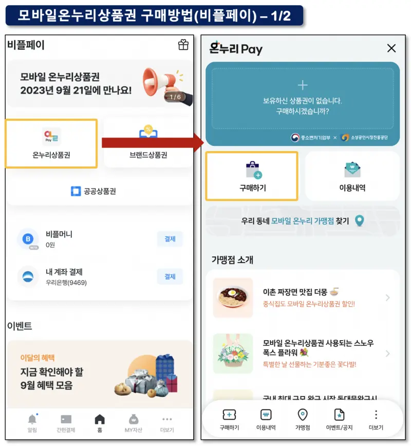 모바일온누리상품권 구매방법1