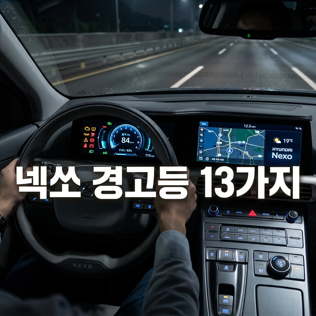 현대 NEXO 2026 오너스 매뉴얼 화면과 연식 선택 위치